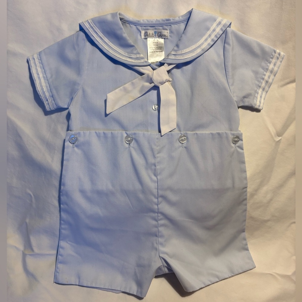 Petit Ami 9M Light Blue Sailor-Style Garment - NWOT